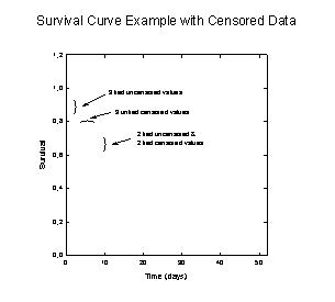 Kaplan-Meier Survival Curves with Censored Data